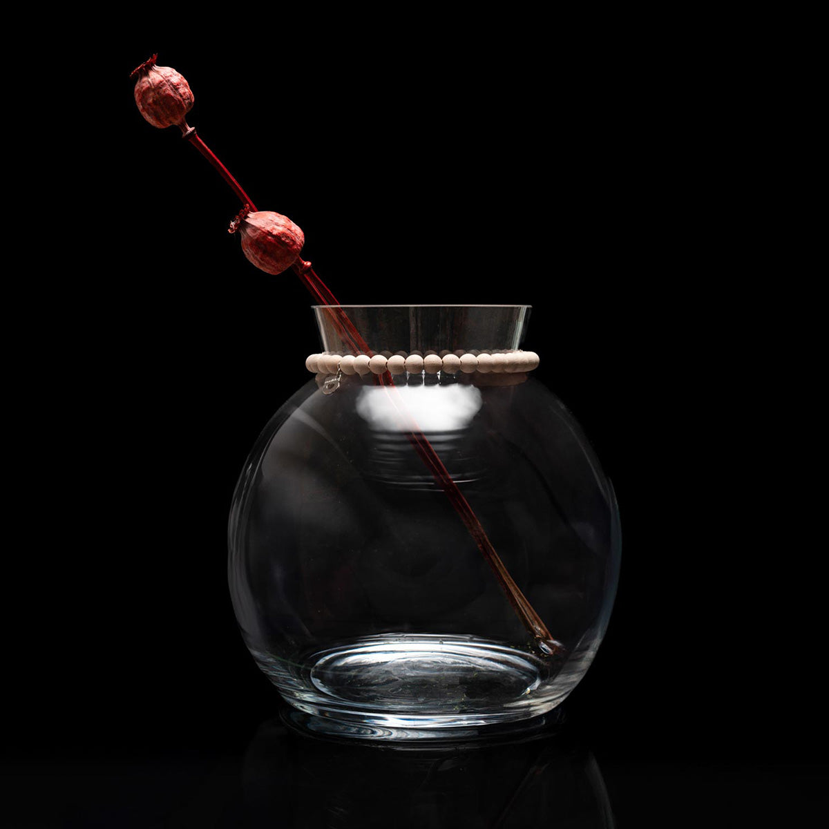 Kupla-lasimaljakko, kirkas, 22 cm