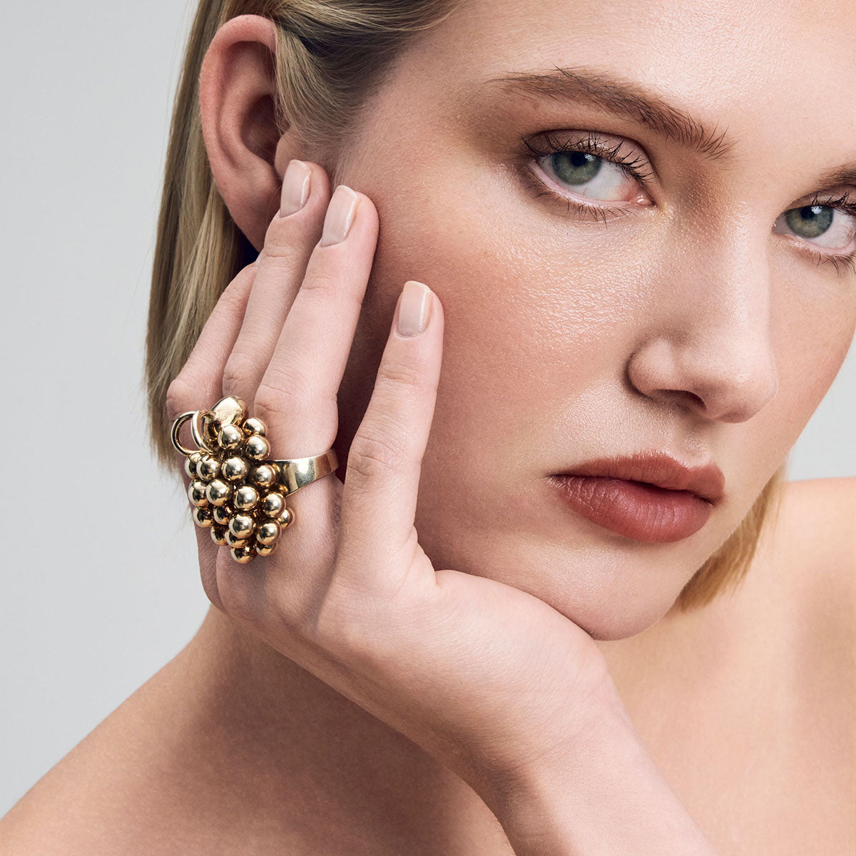 Pässi-sormus, kullattu hopea