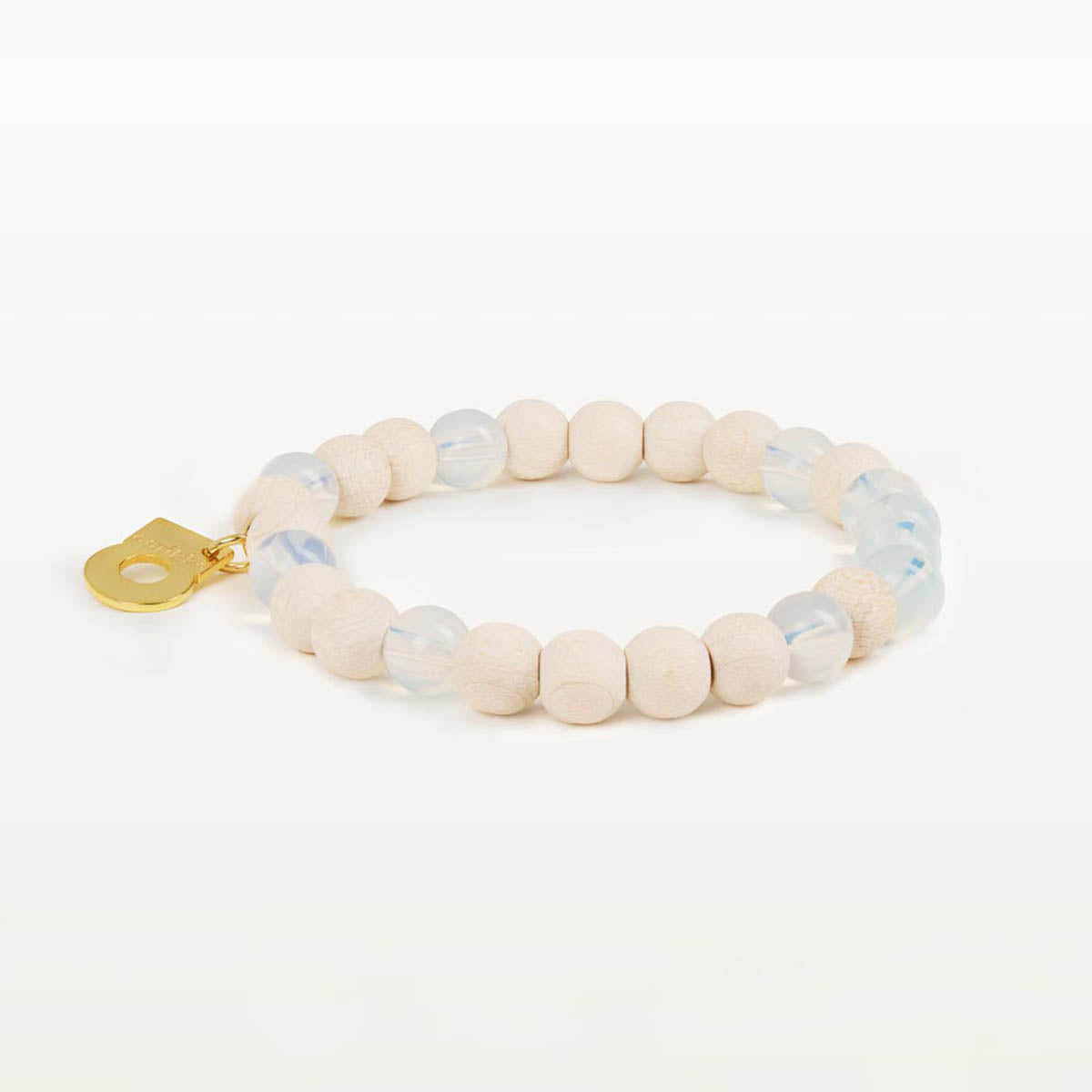 Lydia-rannekoru, luonnonvalkoinen ja kulta