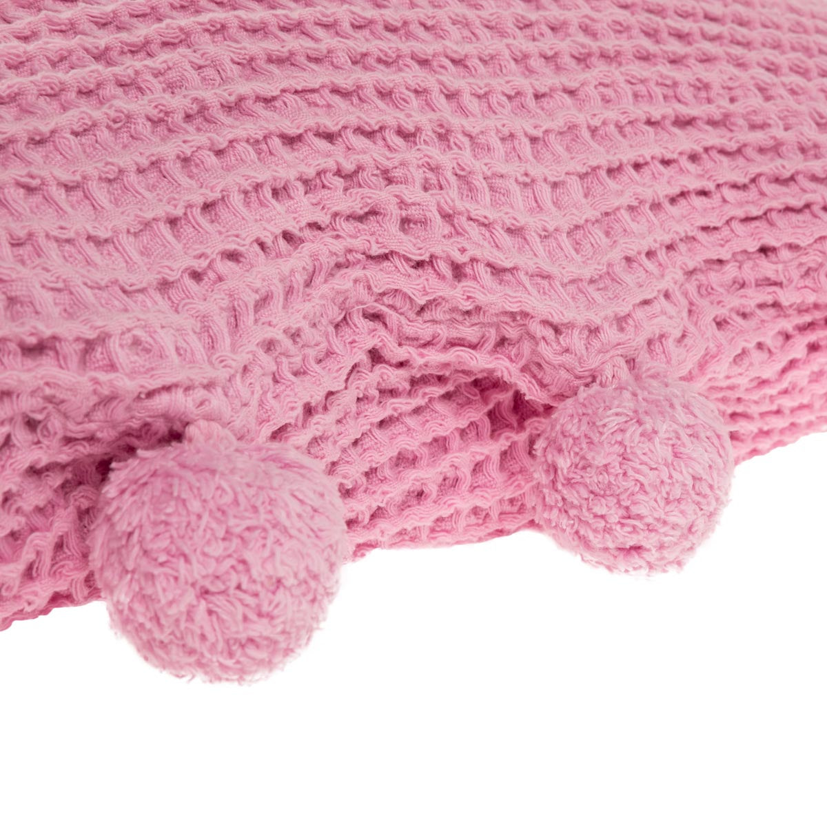 Pom pom-tyynynpäällinen, pinkki