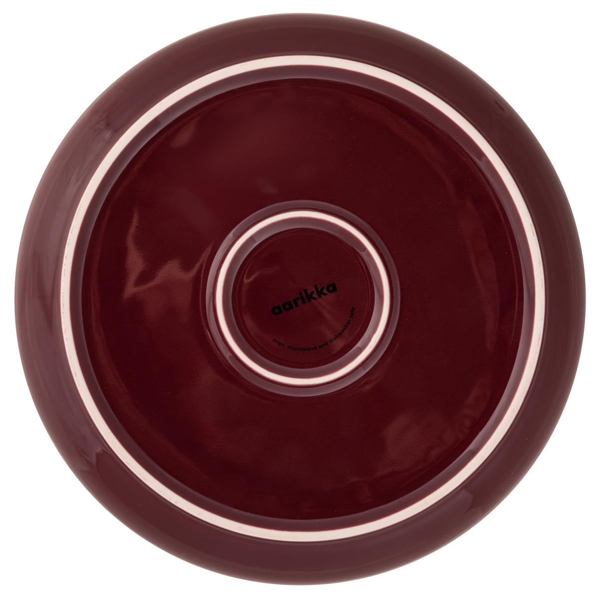 Puisto-pastalautanen, burgundinpunainen, 21 cm