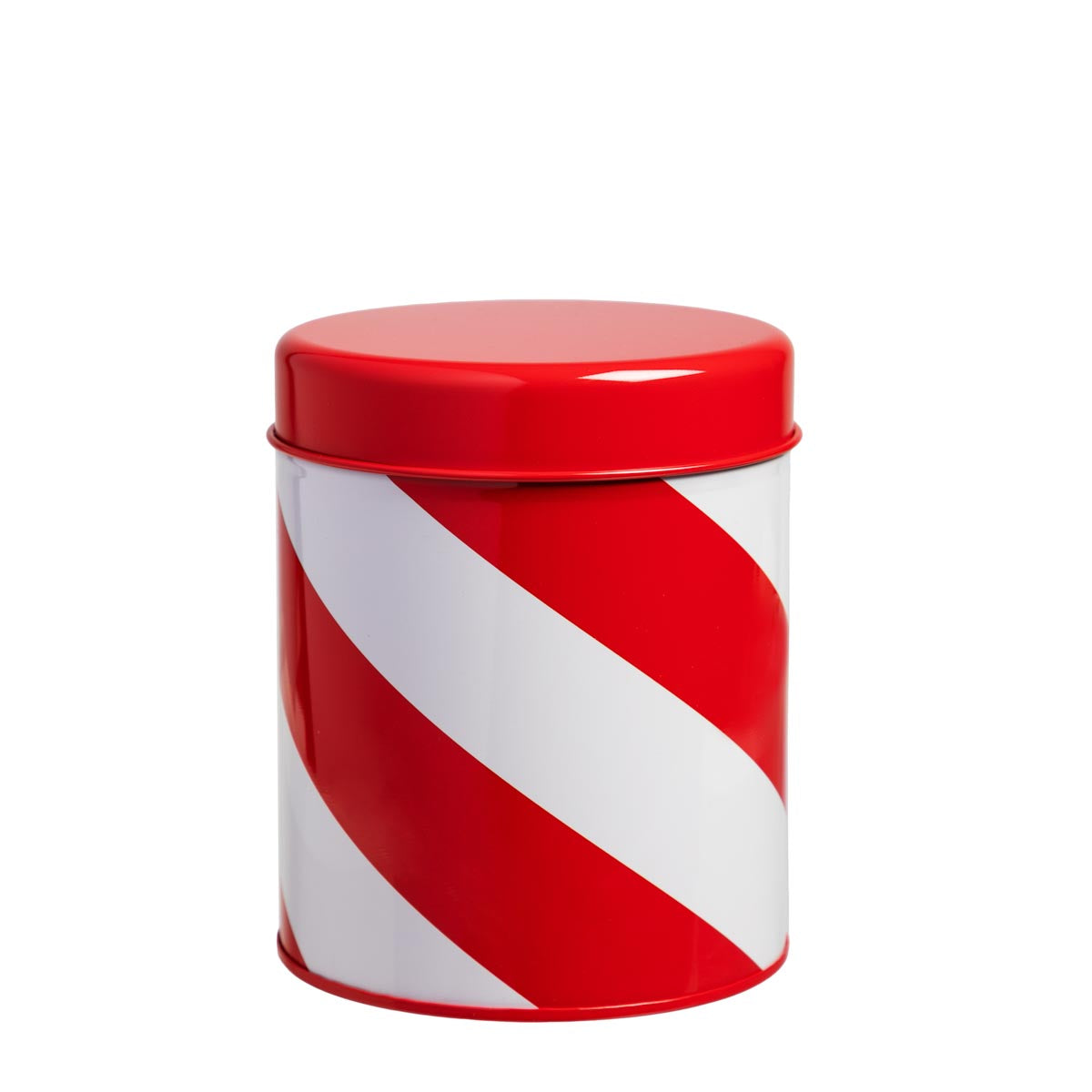 Riemuraita-peltipurkki, 12 cm, punainen