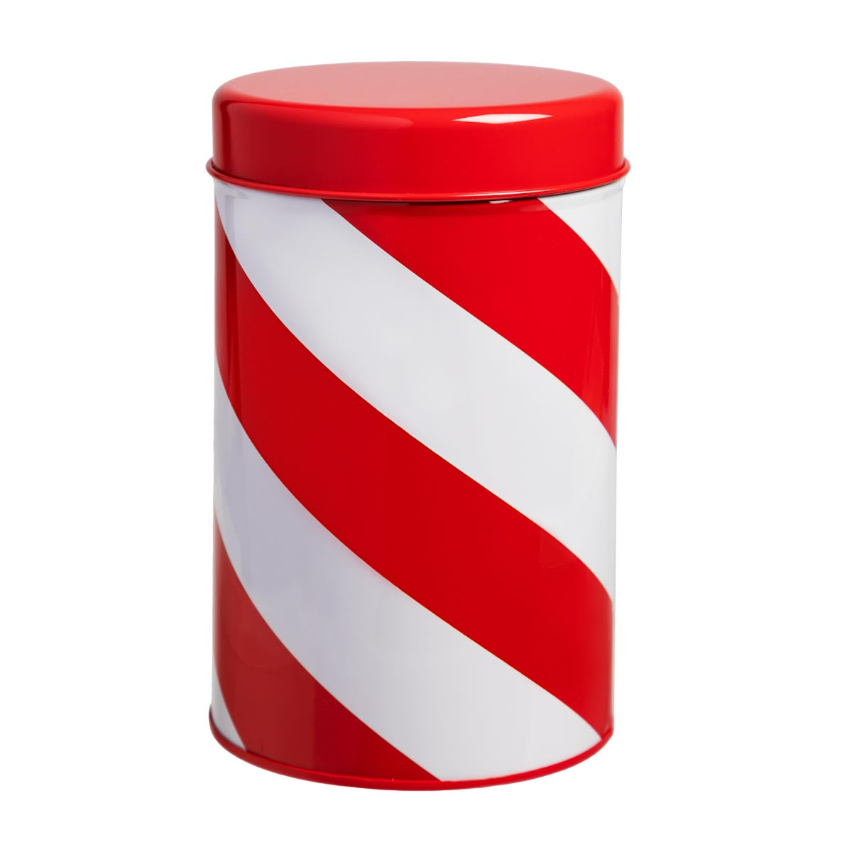 Riemuraita-peltipurkki, 17 cm, punainen