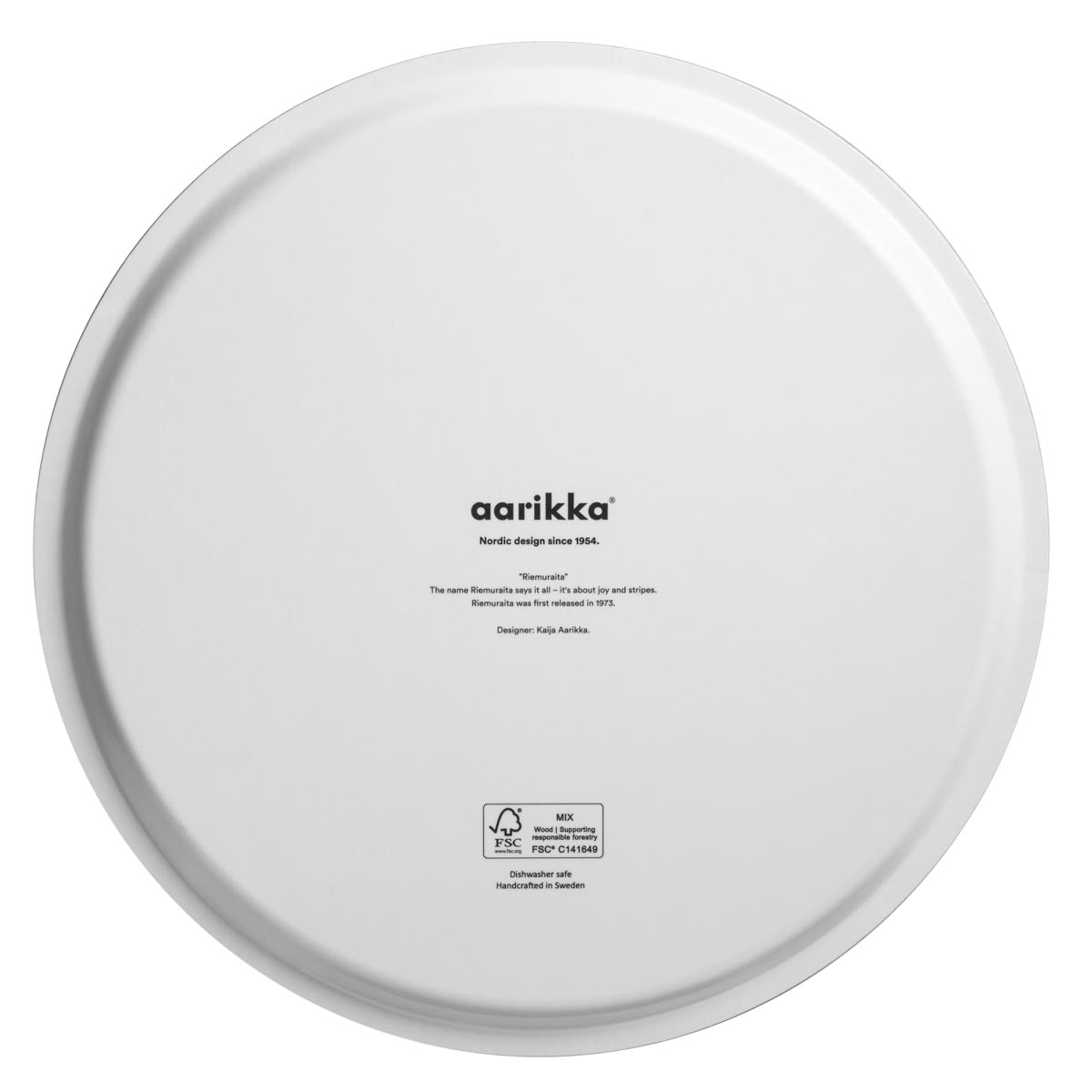 Riemuraita-tarjotin, punainen, 38 cm