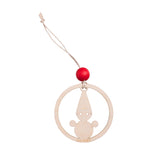 Tonttu-kuusenkoriste, lakattu puu