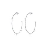 Yllätys-korvakorut, hopea, renkaat