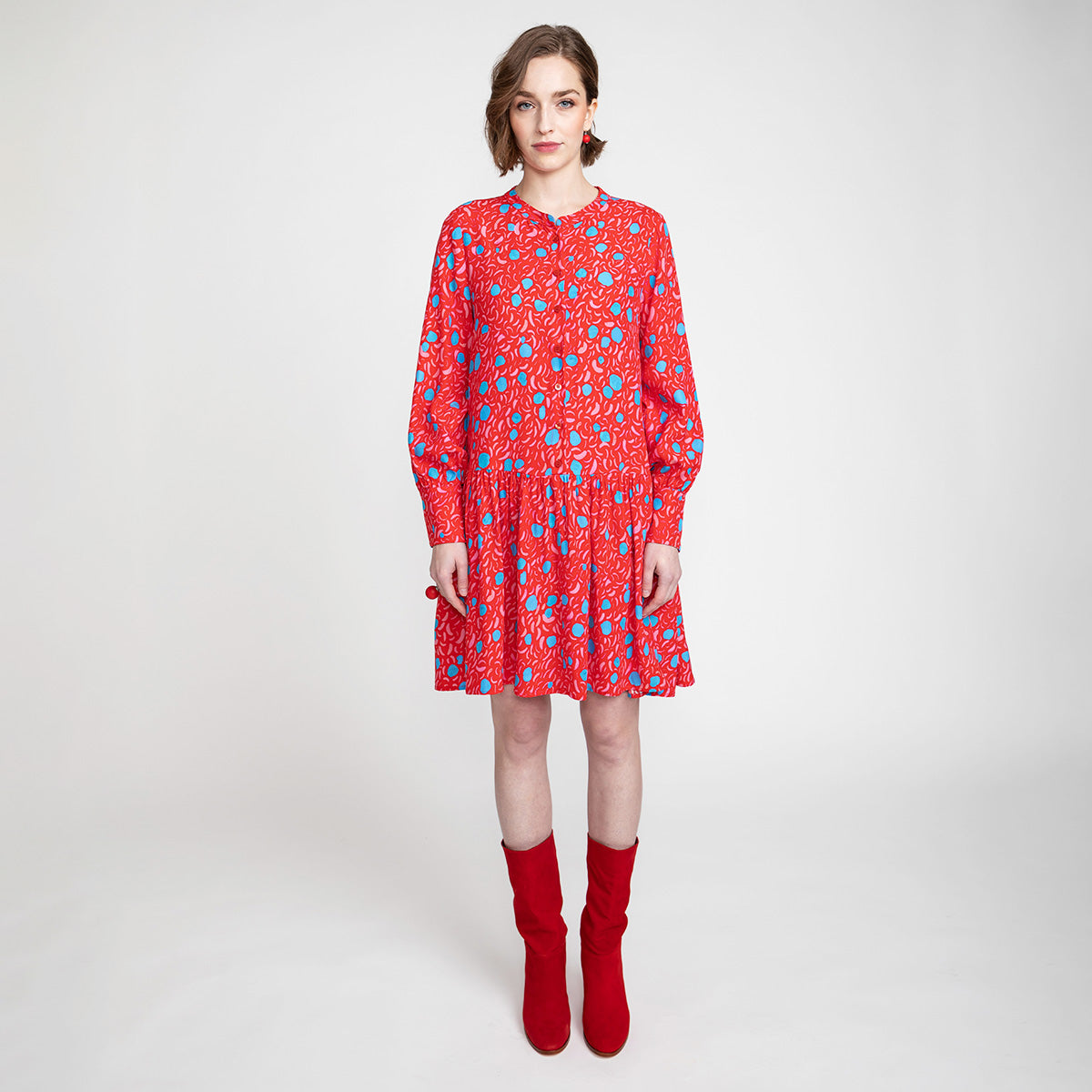 Miliina-mekko, Tuovi, punainen