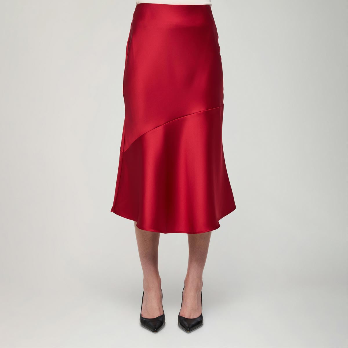 Kelly-hame, satiini, tummanpunainen