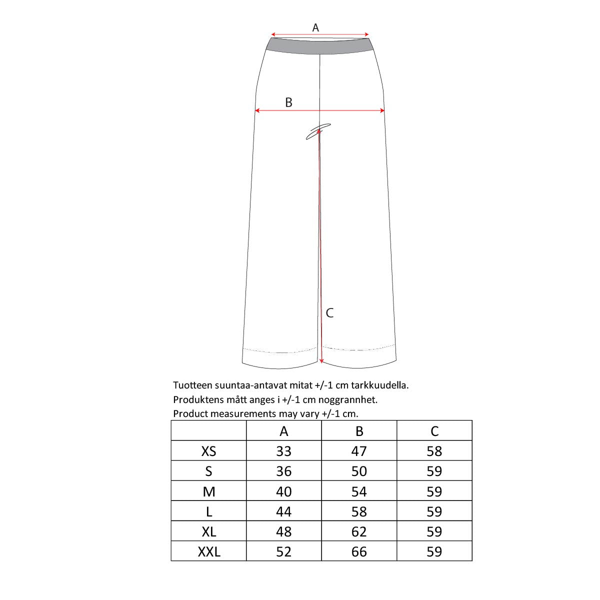 Mikaela-culottes, Utu, valkoinen