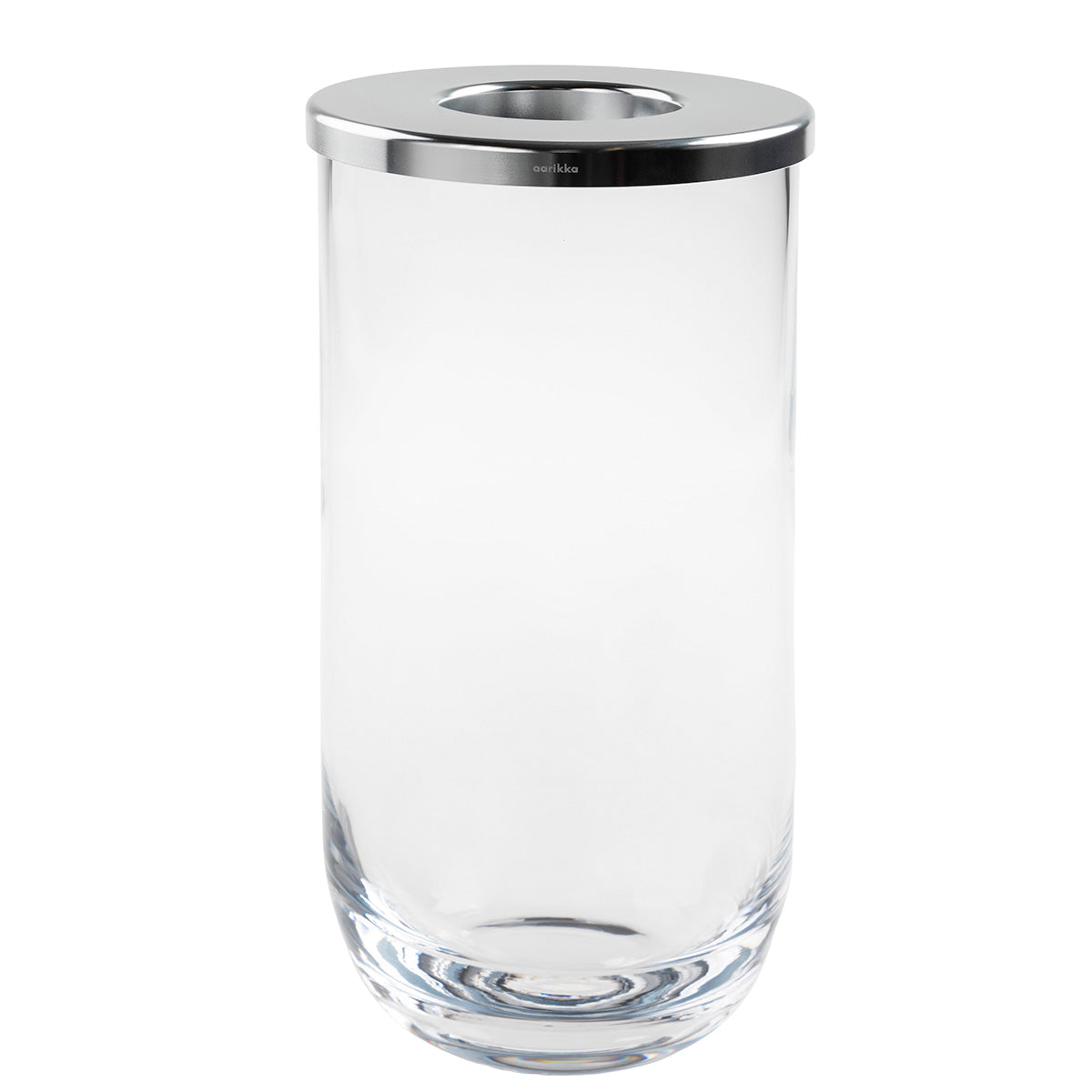 Duo-lasimaljakko, kirkas ja hopea, 24 cm