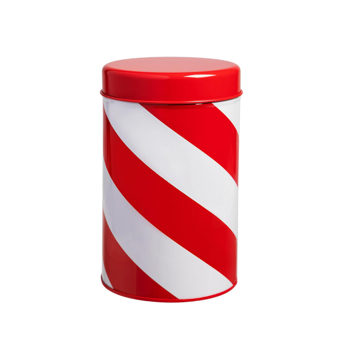 Riemuraita-peltipurkki, 17 cm, punainen