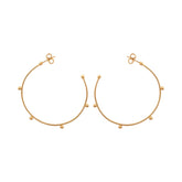 Yllätys-korvakorut, kullattu hopea, renkaat