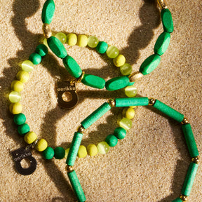 Lydia-rannekoru, vihreän sävyt ja kulta