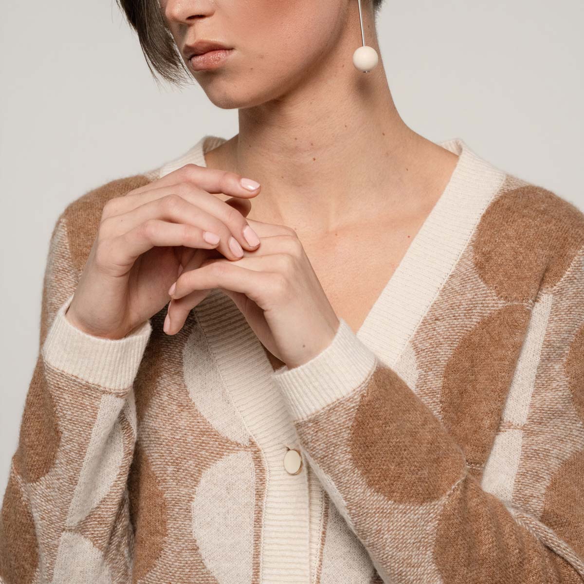 Sinna-neuletakki, Gleam, beige