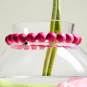 Pore-puukranssi 22cm Kupla-maljakolle, pinkki
