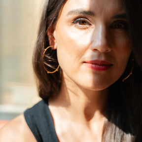 Yllätys-korvakorut, kullattu hopea, renkaat