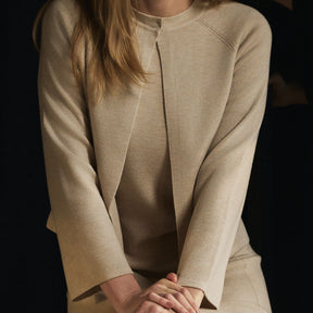 Blanka-neuletakki, beige