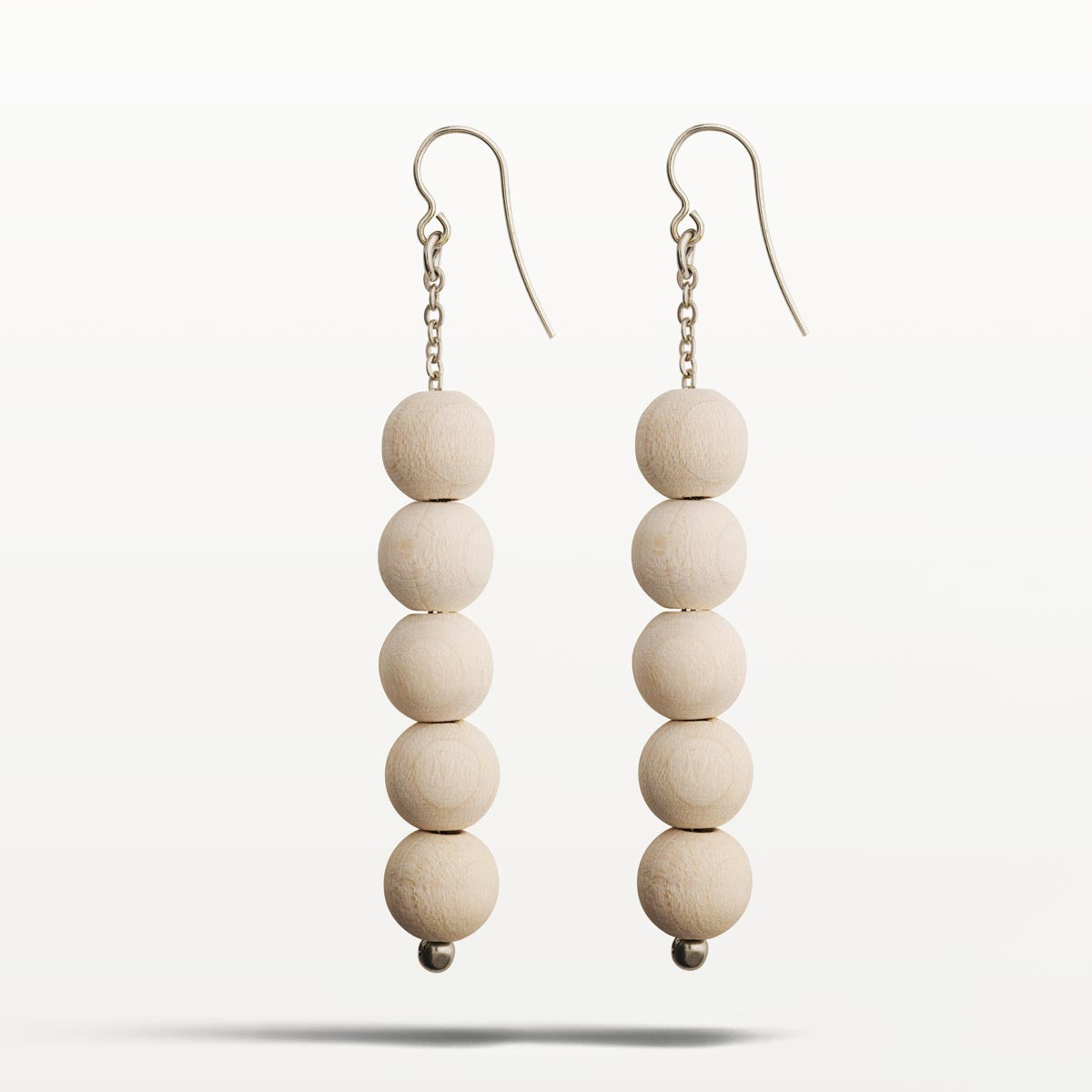 Sara-korvakorut, luonnonvalkoinen