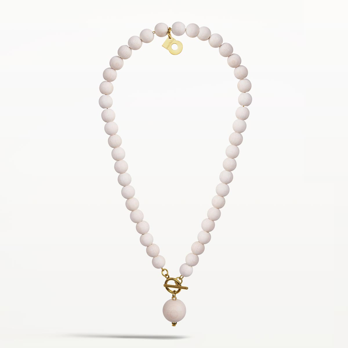 Valma-kaulakoru, luonnonvalkoinen ja kulta