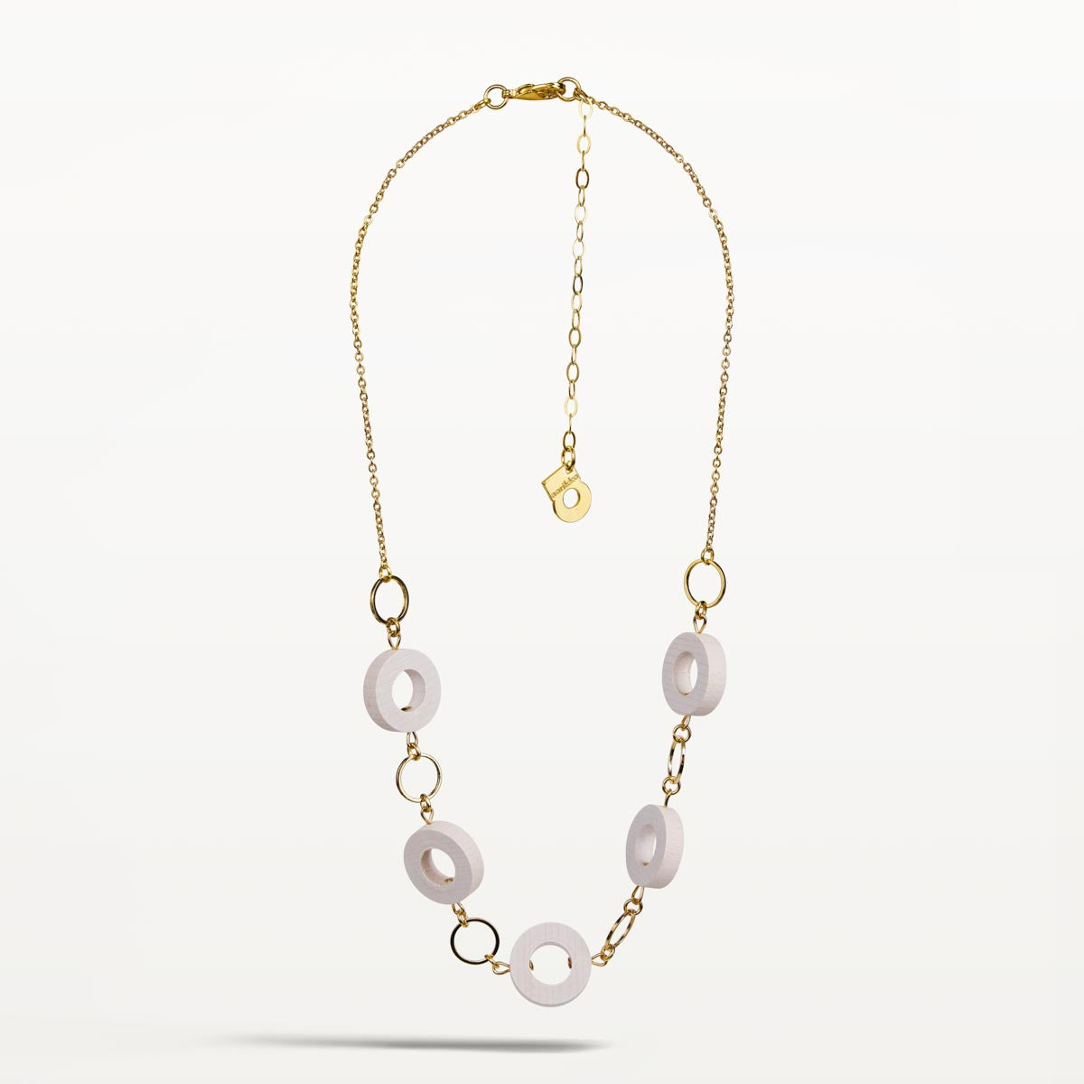 Rosa-kaulakoru, luonnonvalkoinen ja kulta