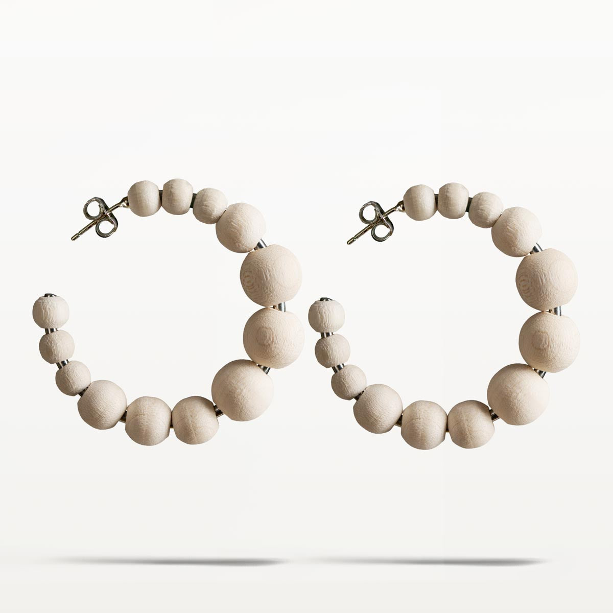 Asta-korvakorut, luonnonvalkoinen