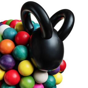 Pässi-veistos, musta/ värikimara