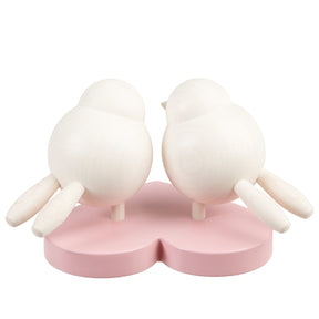Kyyhkyläiset -puufiguuri, 7 cm