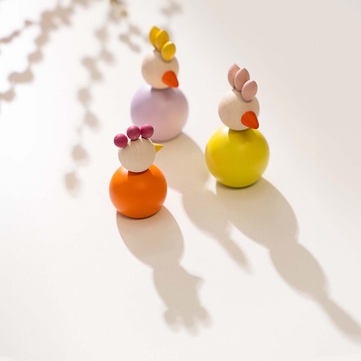 Kukkonen-puufiguuri, 7,5 cm, laventeli