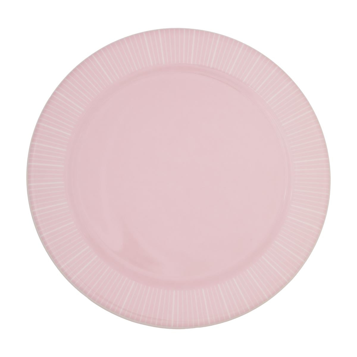 Viivat-lautanen, vaaleanpunainen, 18 cm