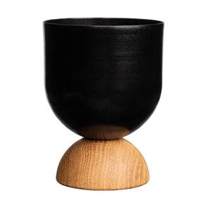 Duo-ruukku, lakattu puu ja musta, ? 14 cm