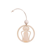 Enkeli-kuusenkoriste, lakattu puu