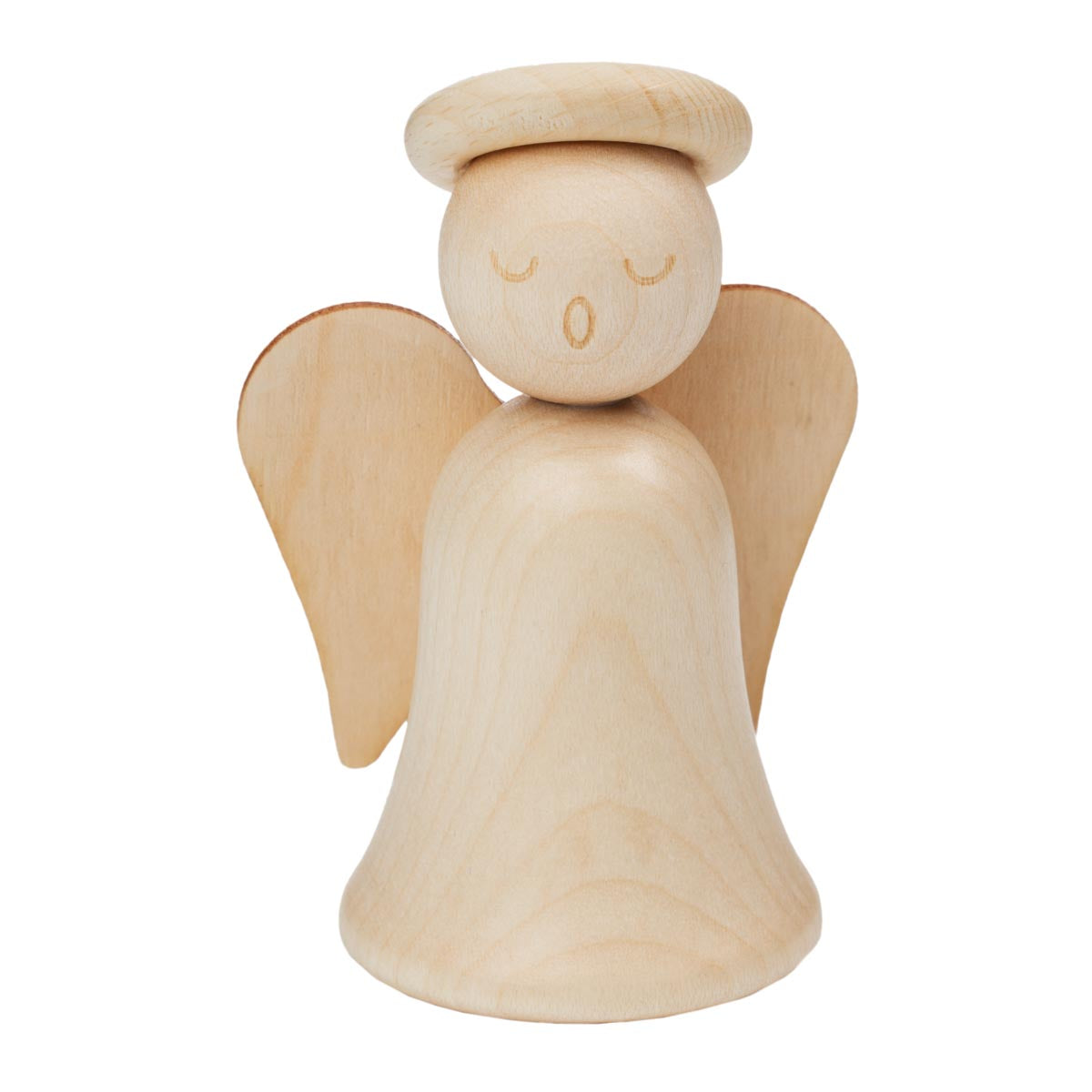 Pikkuenkeli, 8 cm, lakattu puu