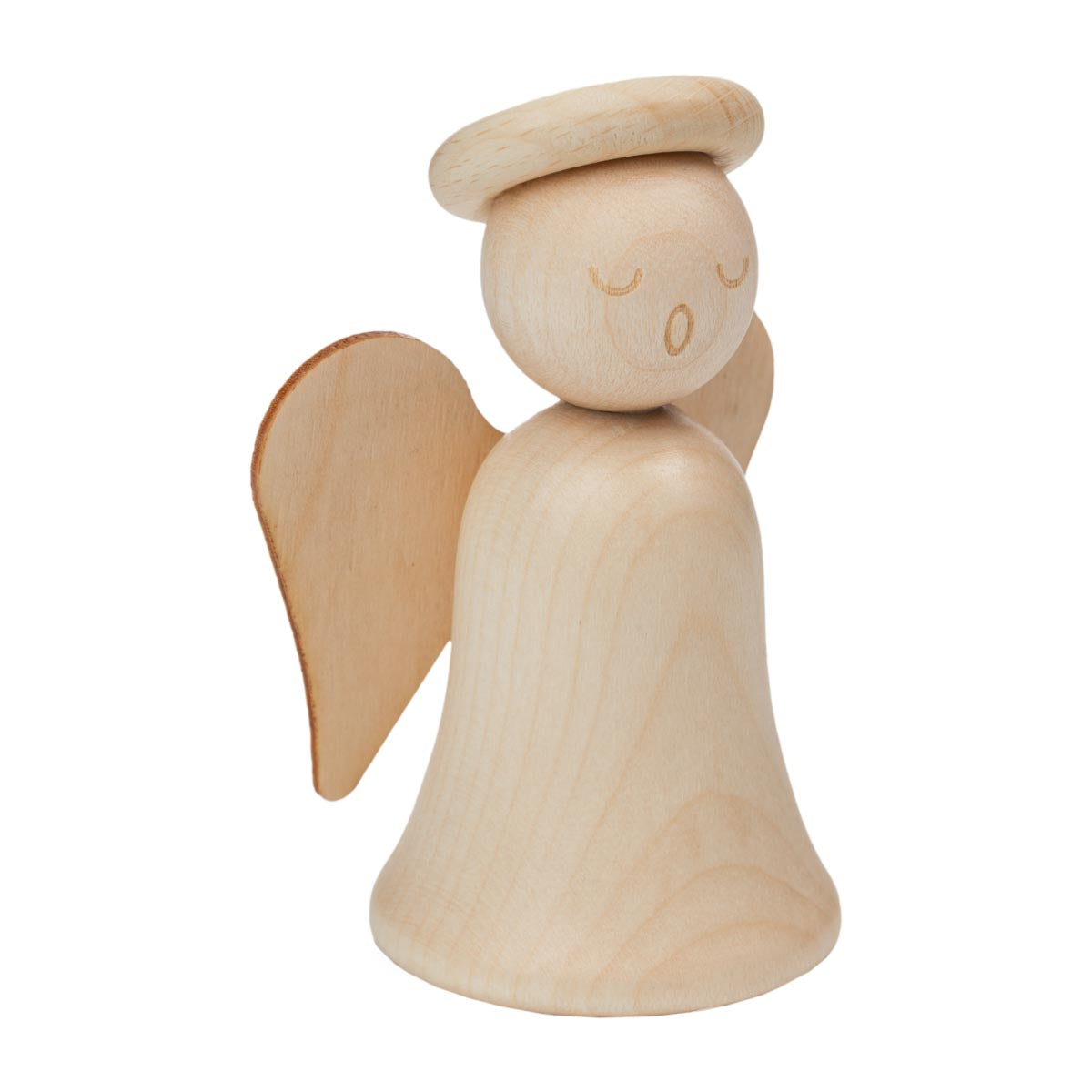 Pikkuenkeli, 8 cm, lakattu puu