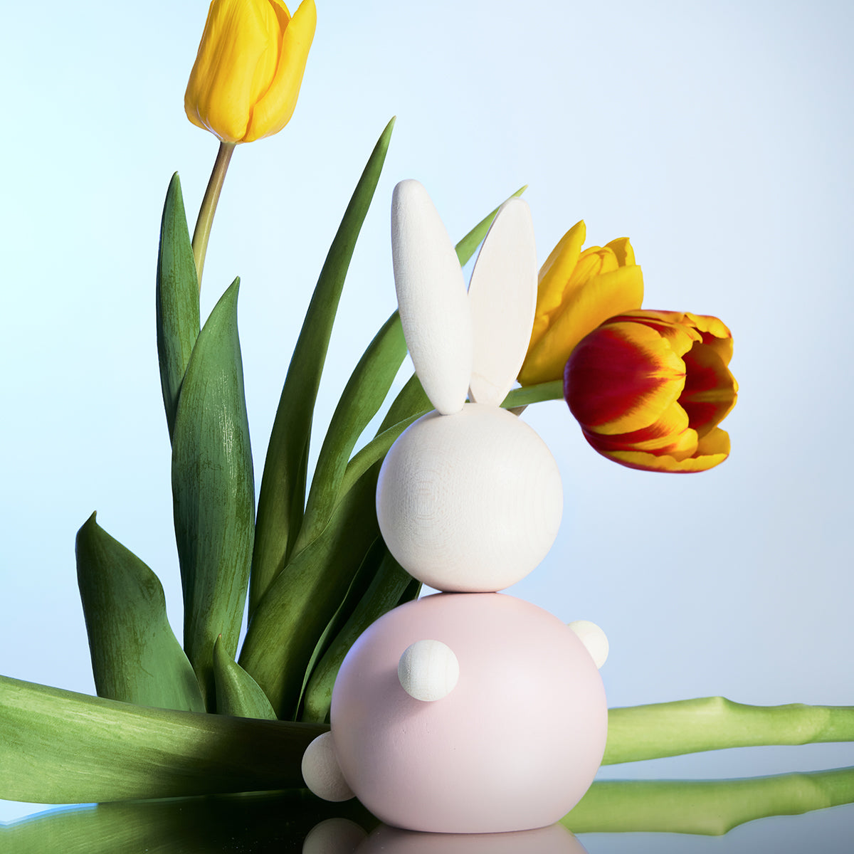 Pupujussi-puufiguuri, 16 cm, vaaleanpunainen