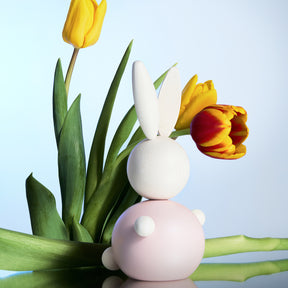 Pupujussi-puufiguuri, 16 cm, vaaleanpunainen