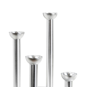 Pipe-adventtikynttelikkö, 18,5 cm, hopea