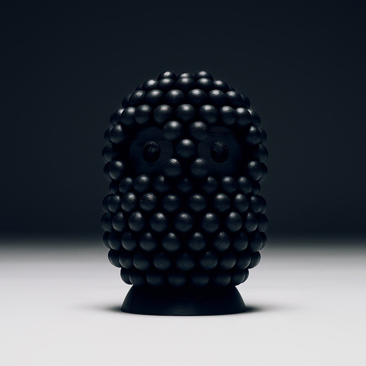 Helmipöllö-veistos, 16,5 cm, musta