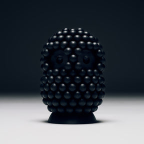 Helmipöllö-veistos, 16,5 cm, musta