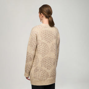 Ellis-neuletakki, Pässi, beige