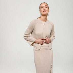 Blanka-neuletakki, beige