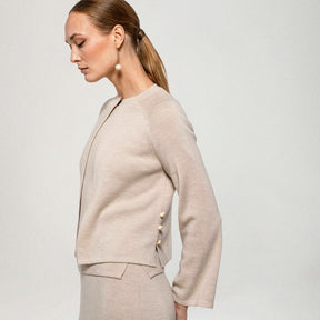 Blanka-neuletakki, beige