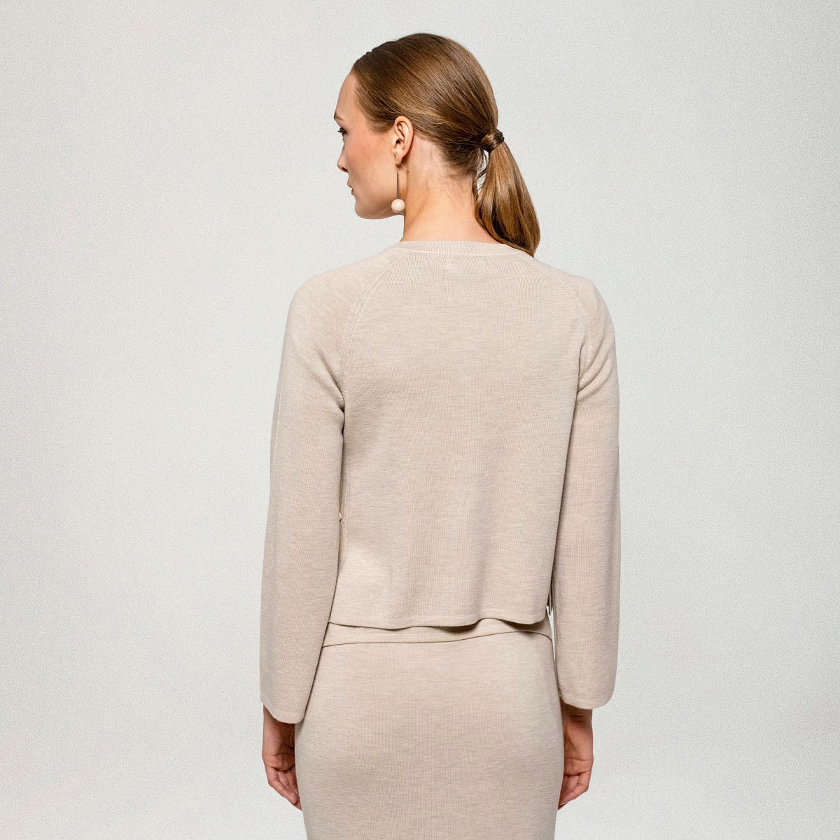 Blanka-neuletakki, beige