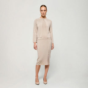 Blanka-neuletakki, beige