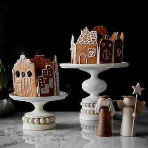 Enkeli Gabriel, 16 cm, lakattu puu